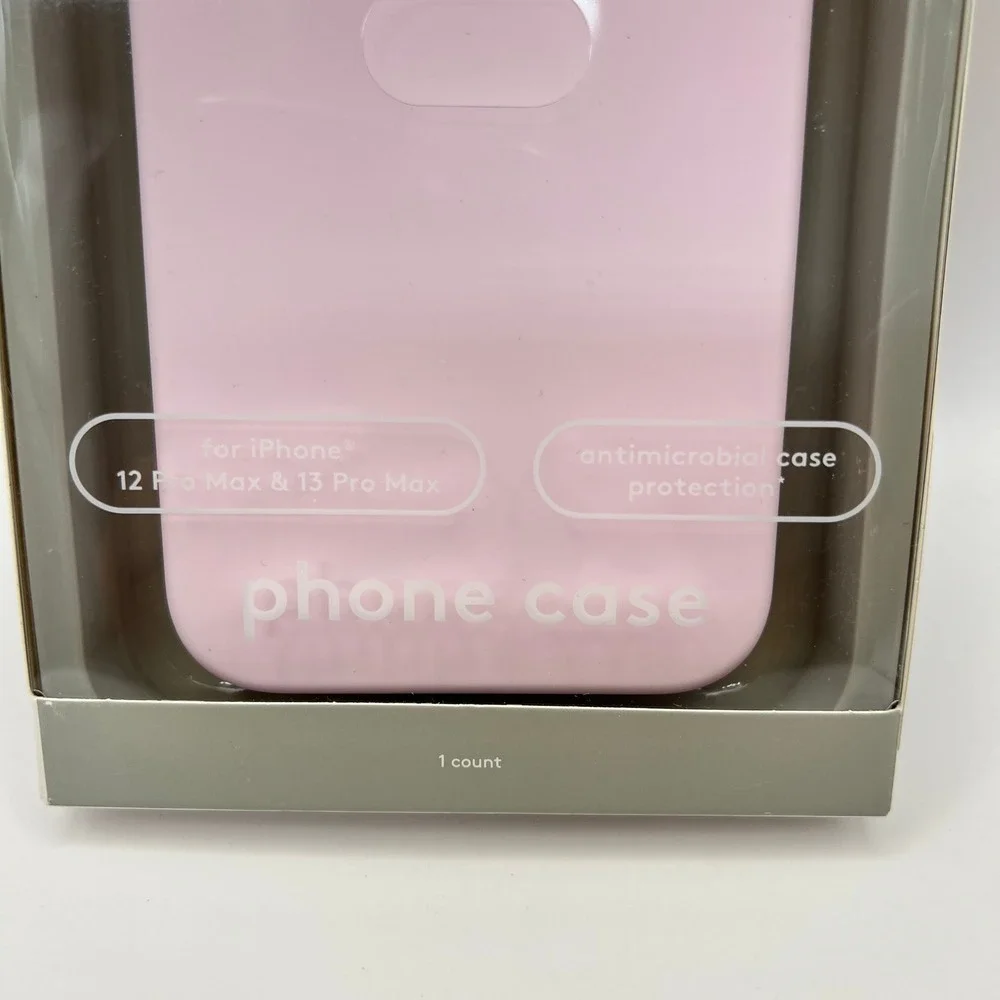 Heyday iPhone 12 Pro Max 13 Pro Max Case Pink Recycled Silicone Antimicrobial